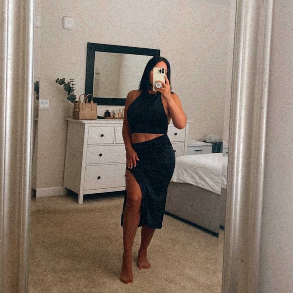 Two piece halter and skirt set Miss Lola